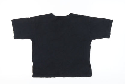 Unisex Adults UK Size S Champion Black Basic T-Shirt
