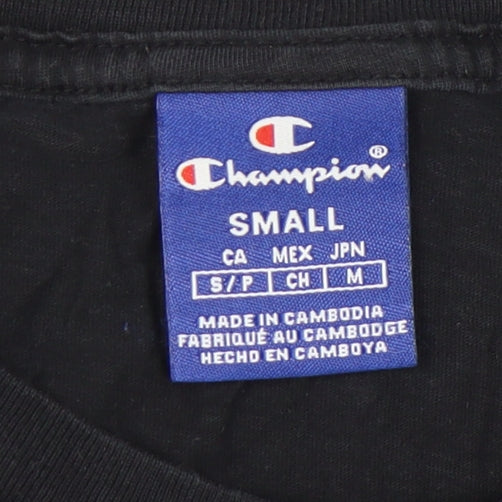 Unisex Adults UK Size S Champion Black Basic T-Shirt