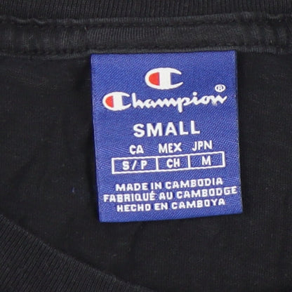 Unisex Adults UK Size S Champion Black Basic T-Shirt