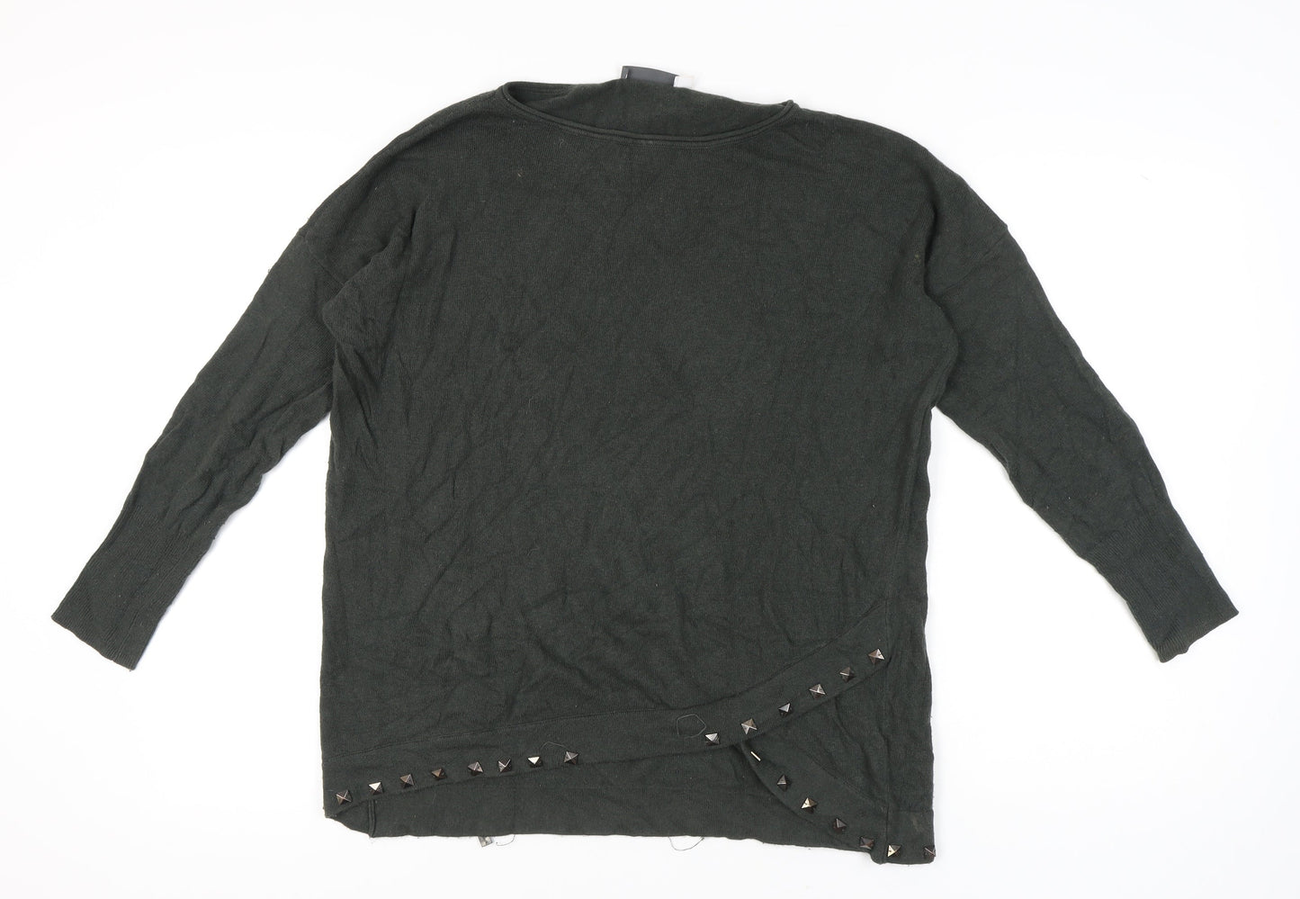 Womens UK Size L Mint Velvet Grey Pullover Jumper