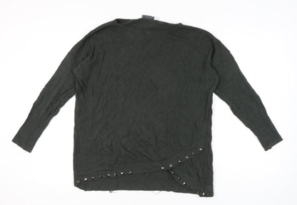 Womens UK Size L Mint Velvet Grey Pullover Jumper