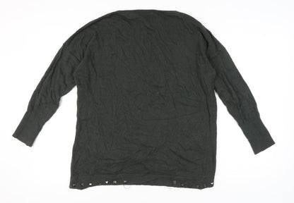 Womens UK Size L Mint Velvet Grey Pullover Jumper