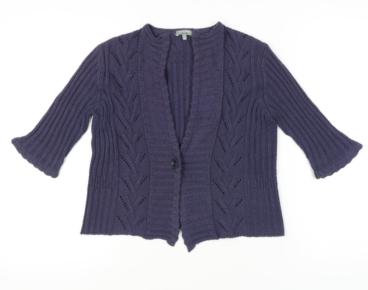 Womens UK Size M Per Una Purple Cardigan Jumper