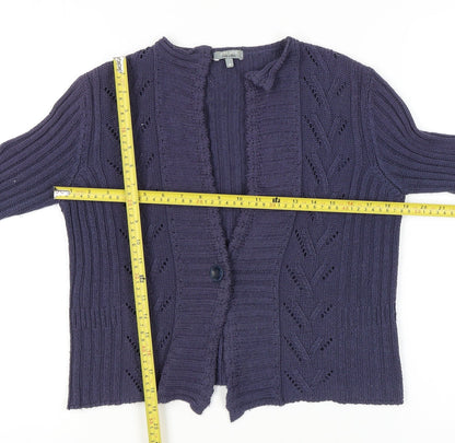 Womens UK Size M Per Una Purple Cardigan Jumper