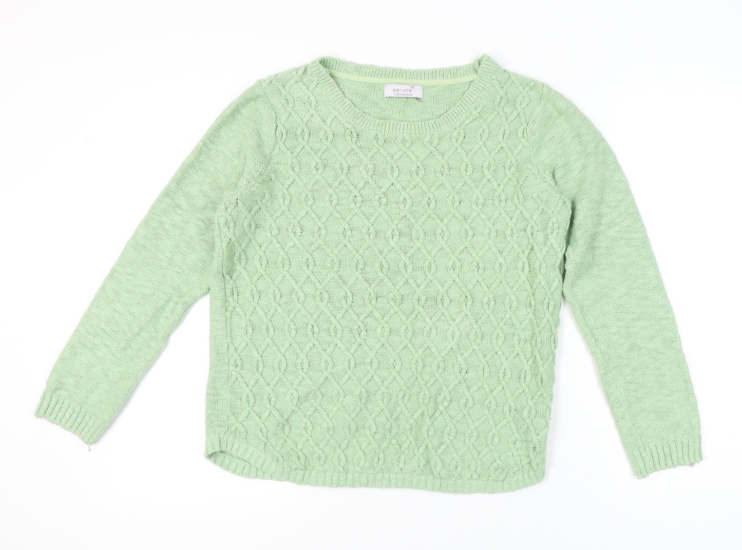 Womens UK Size 12 Marks and Spencer Green Pullover Jumper