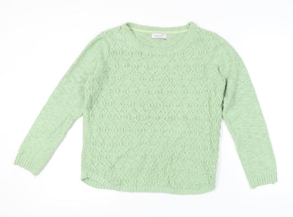 Womens UK Size 12 Marks and Spencer Green Pullover Jumper