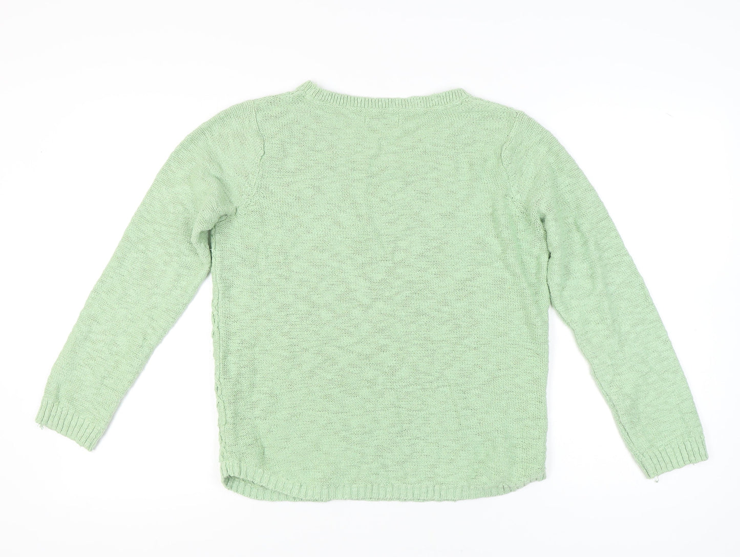 Womens UK Size 12 Marks and Spencer Green Pullover Jumper