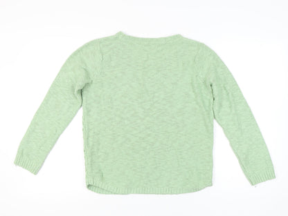 Womens UK Size 12 Marks and Spencer Green Pullover Jumper