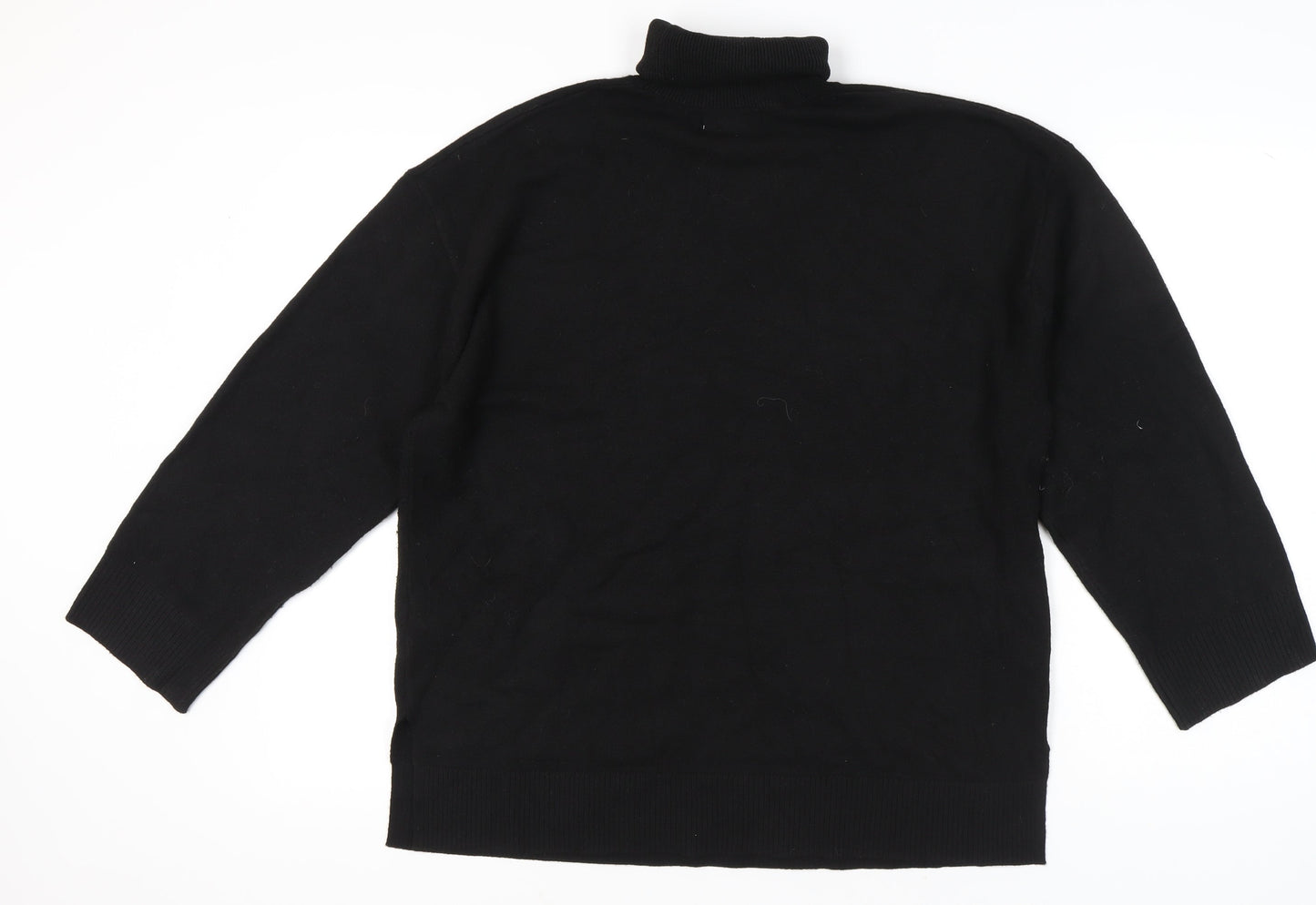 Womens UK Size L Marks and Spencer Black Pullover Jumper