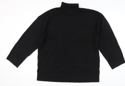 Womens UK Size L Marks and Spencer Black Pullover Jumper