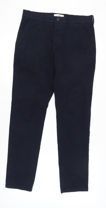 Marks and Spencer Men's Black Slim Chino Trousers - 32
