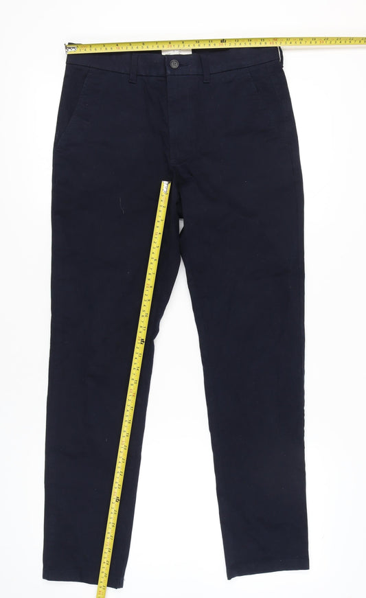 Marks and Spencer Men's Black Slim Chino Trousers - 32