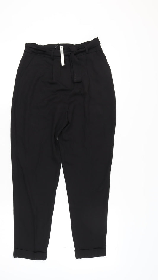 Womens UK Size 8 ASOS Regular Fit  Black Trousers