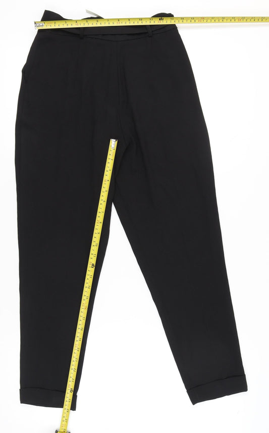Womens UK Size 8 ASOS Regular Fit  Black Trousers