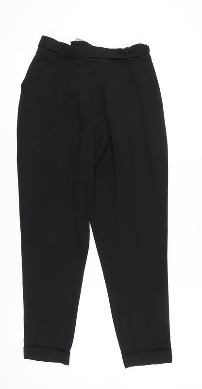 Womens UK Size 8 ASOS Regular Fit  Black Trousers