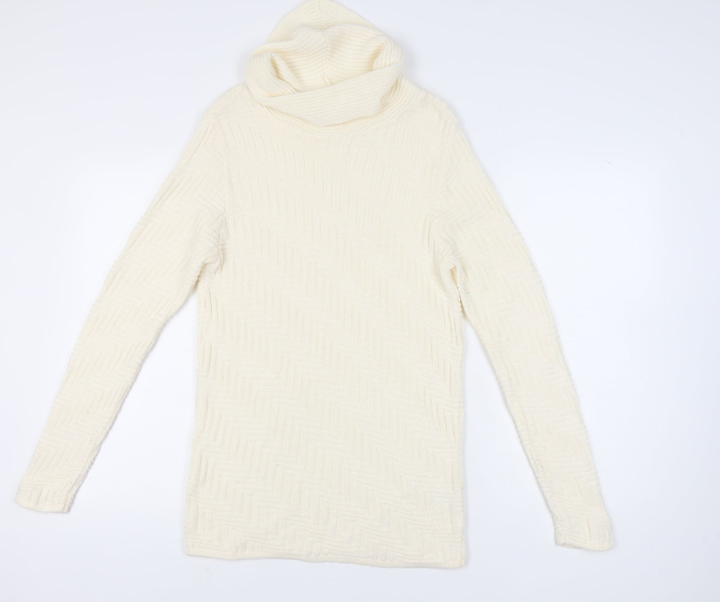 Womens UK Size 10 Berkertex Ivory Pullover Jumper