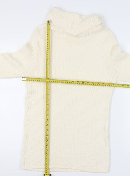 Womens UK Size 10 Berkertex Ivory Pullover Jumper