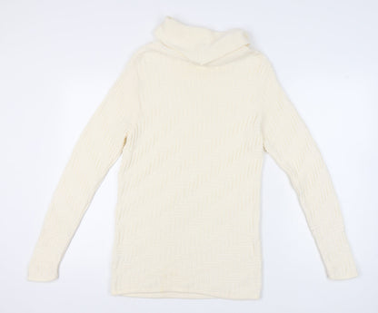 Womens UK Size 10 Berkertex Ivory Pullover Jumper