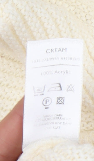 Womens UK Size 10 Berkertex Ivory Pullover Jumper