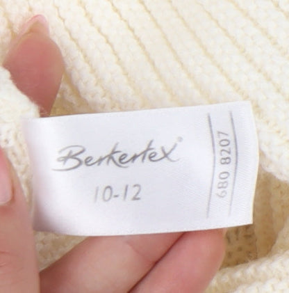 Womens UK Size 10 Berkertex Ivory Pullover Jumper