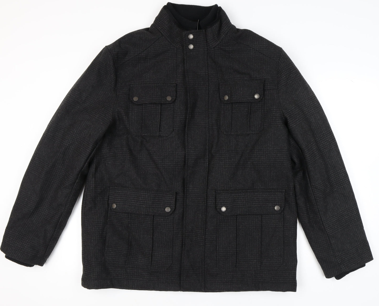 Mens UK Size XL Lincoln Black Basic Jacket