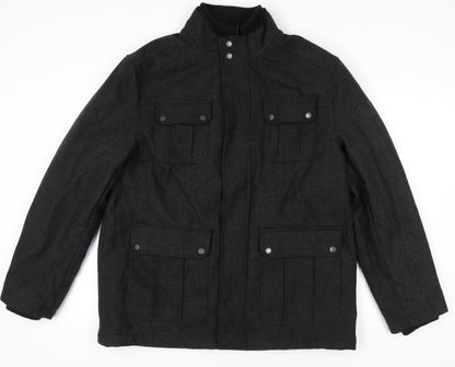 Mens UK Size XL Lincoln Black Basic Jacket