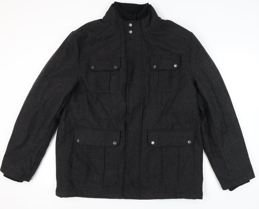 Mens UK Size XL Lincoln Black Basic Jacket