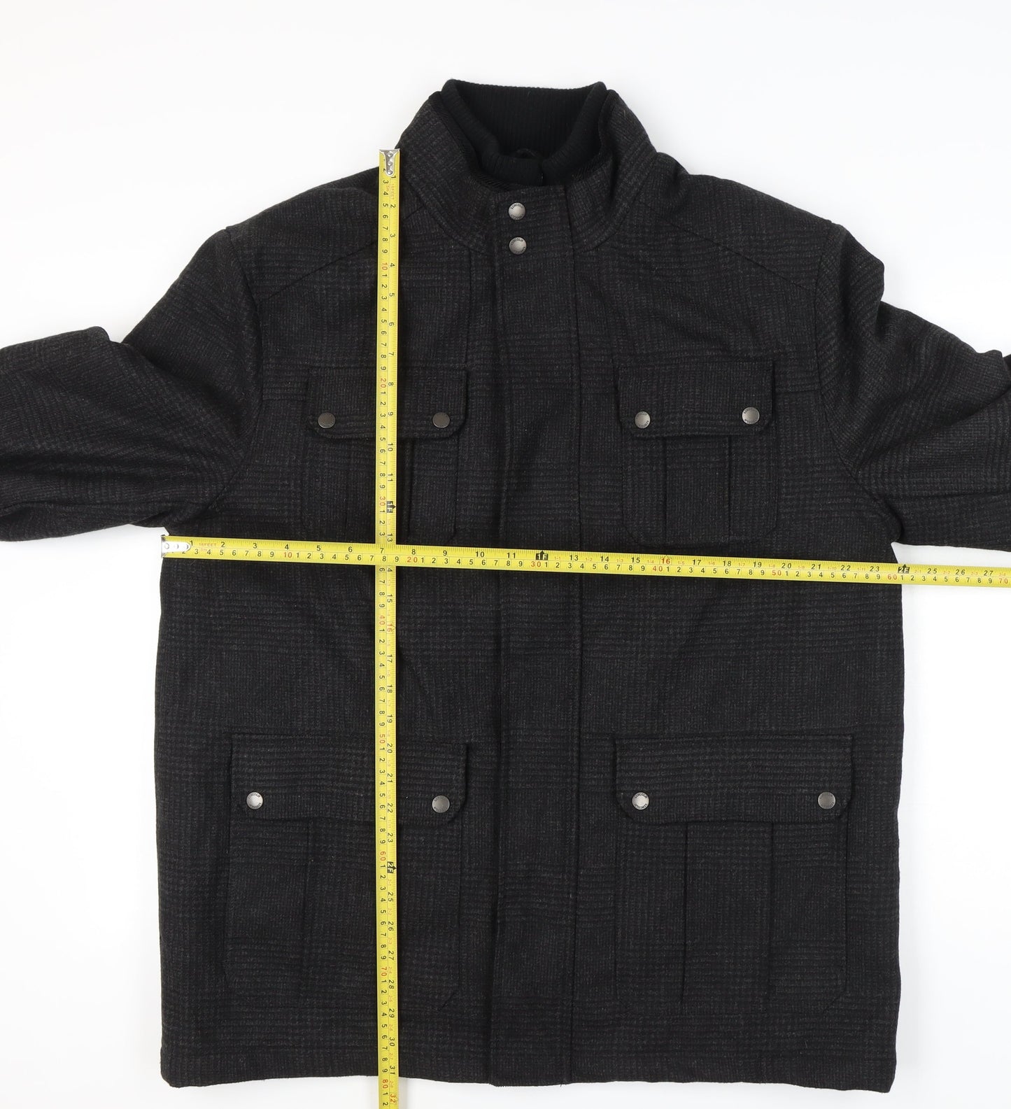 Mens UK Size XL Lincoln Black Basic Jacket