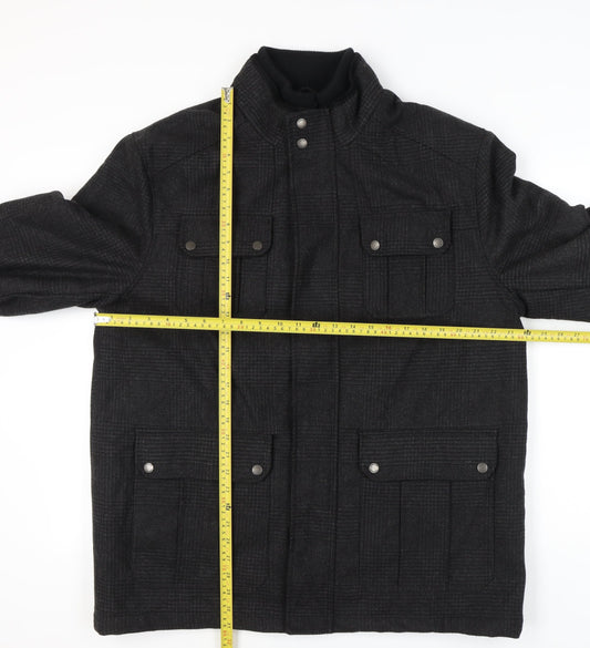 Mens UK Size XL Lincoln Black Basic Jacket