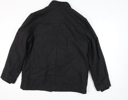 Mens UK Size XL Lincoln Black Basic Jacket