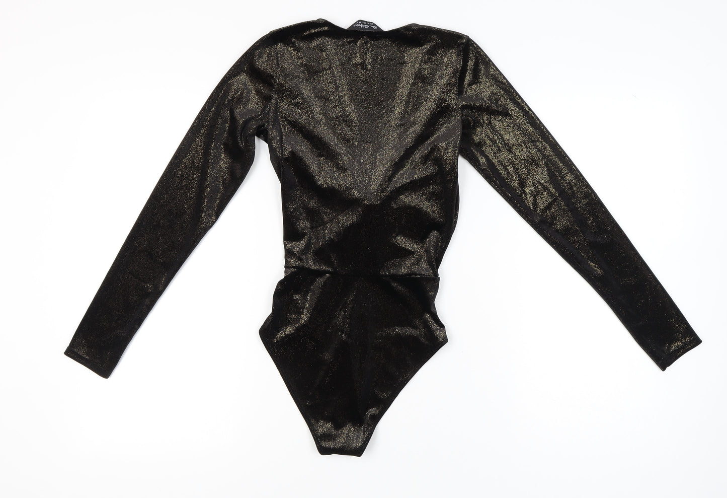 Miss Selfridge Women’s Black Velvet Bodysuit UK 6