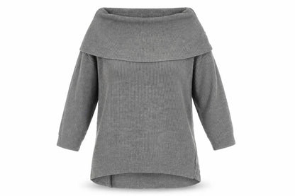 Womens UK Size S/M Boohoo Grey Pullover Jumper