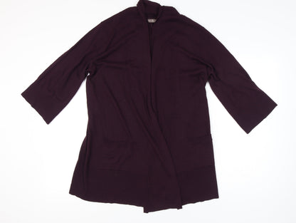 Womens UK Size 18 Marks and Spencer Purple Cardigan Jumper