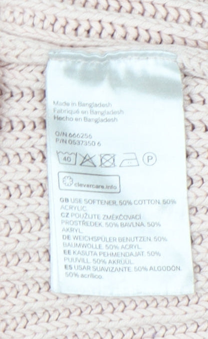 H&M Women’s Pink Pullover Jumper, Size 12