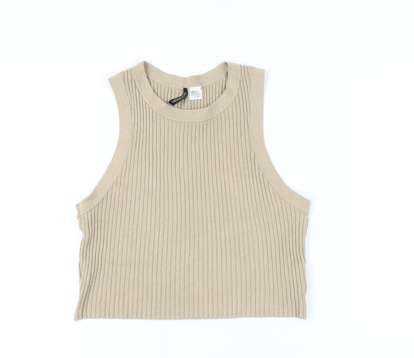 Womens UK Size 12 H&M Beige Basic Tank