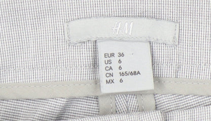 Womens UK Size 8 H&M Regular Fit Workwear Casual Grey Trousers
