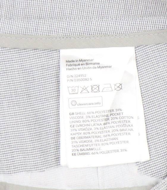 Womens UK Size 8 H&M Regular Fit Workwear Casual Grey Trousers