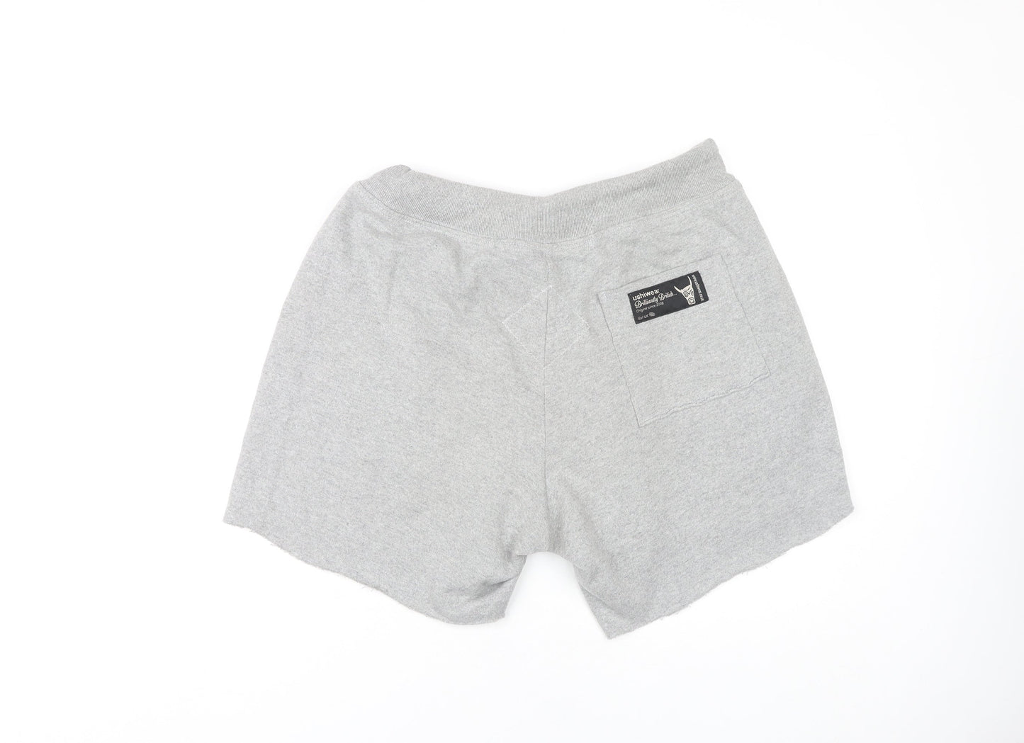 Ushi Men's Grey M Sweat Shorts - Comfy & Stylish