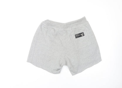 Ushi Men's Grey M Sweat Shorts - Comfy & Stylish