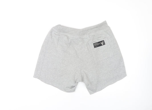 Ushi Men's Grey M Sweat Shorts - Comfy & Stylish