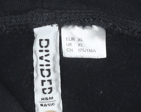 H&M Women's Black XL Pullover Hoodie, Casual & Comfy