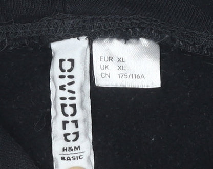 H&M Women's Black XL Pullover Hoodie, Casual & Comfy