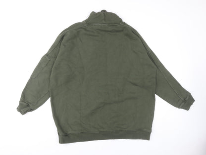 Next Unisex Adults Green XL Sweatshirt with Drawstring