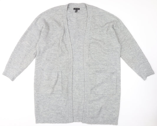 Womens UK Size L New Look Grey Cardigan Jumper