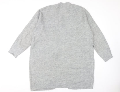 Womens UK Size L New Look Grey Cardigan Jumper