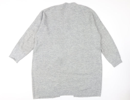 Womens UK Size L New Look Grey Cardigan Jumper