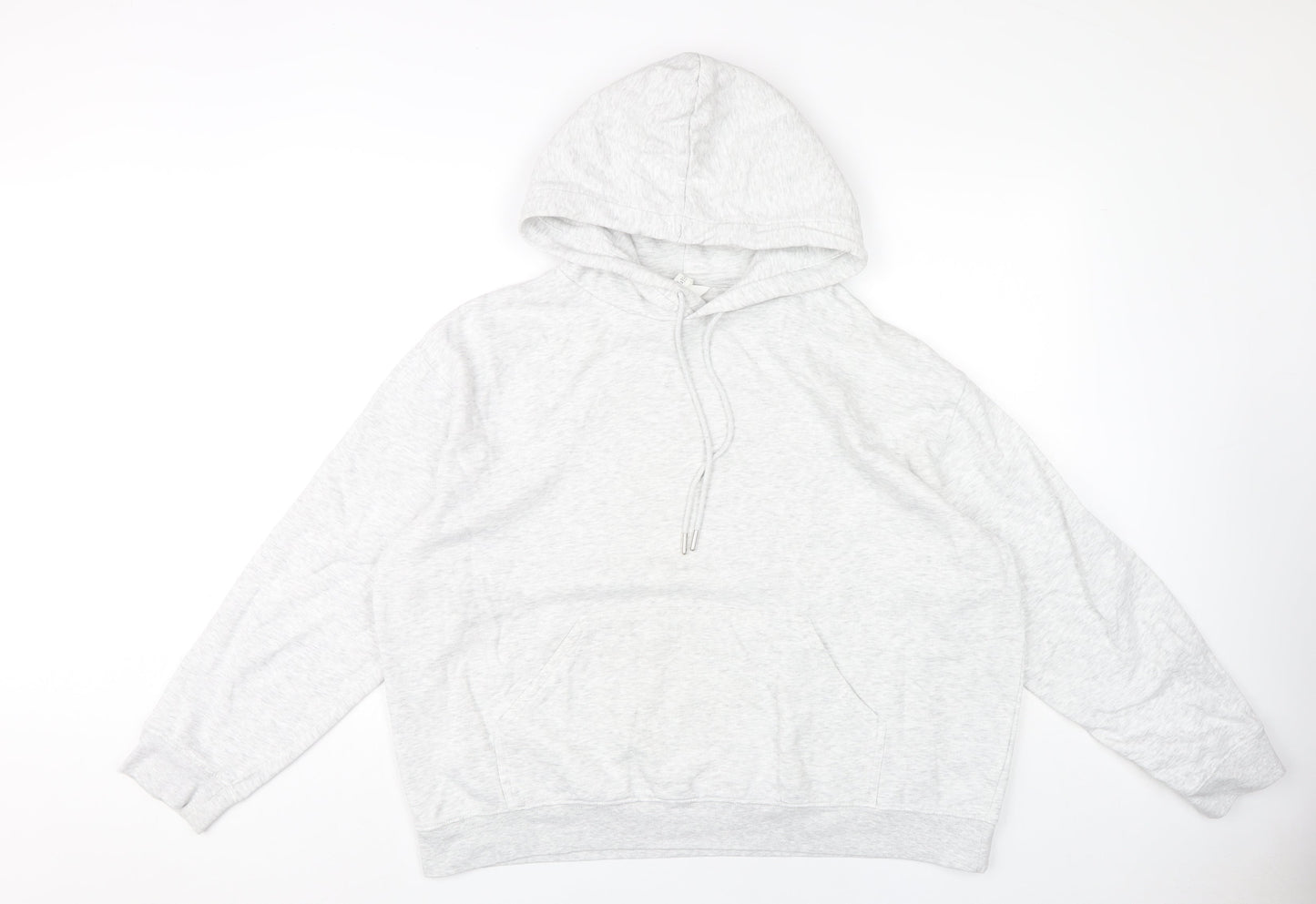 H&M Women's Grey Pullover Hoodie Size 12