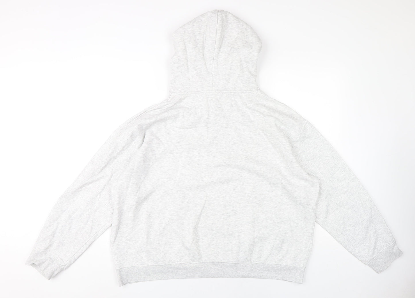 H&M Women's Grey Pullover Hoodie Size 12