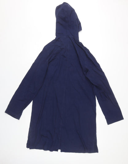 Womens UK Size M Lands' End Blue Full Zip Hoodie
