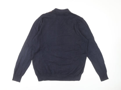 Marks and Spencer Men's Blue Polo L